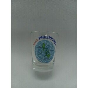 PHILIPPINES WOW LUZON VISAYAS MINDANAO SHOT GLASS